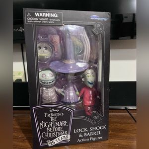Nightmare Before Christmas Lock Shock and Barrel action figures